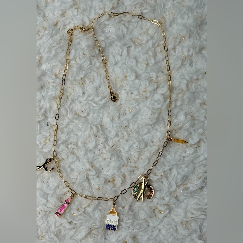 BaubleBar Gold Art Charm Necklace - Picture 5 of 5